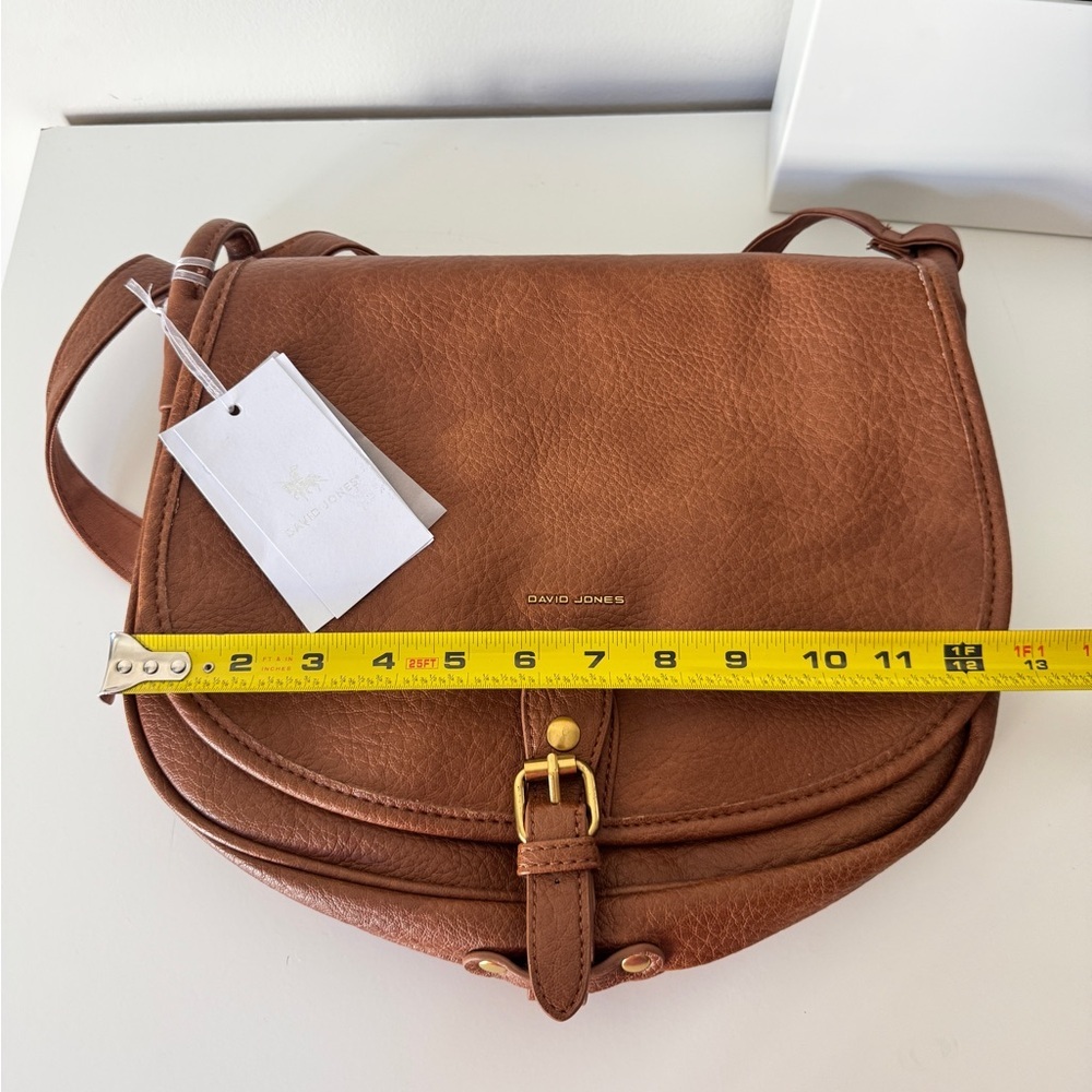 NWT David Jones large crossbody bag brown - Picture 11 of 12